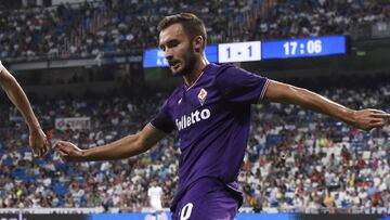 Pezzella en el Trofeo Santiago Bernabéu.