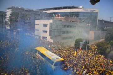 Ambientazo antes del partido.