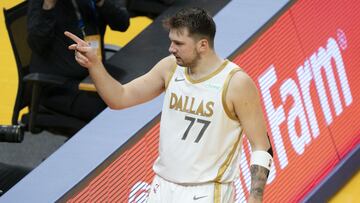 Luka Doncic, durante los &uacute;ltimos playoffs de la NBA.