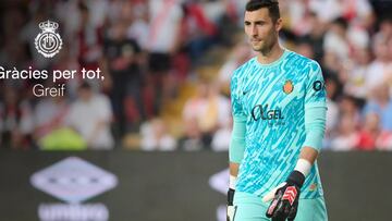 Dominik Greif, portero del Mallorca traspasado al Olympique de Lyon.