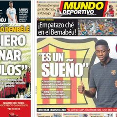 Dembélé y el pinchazo del Madrid en la prensa catalana
