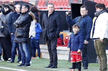 Paco Buyo estuvo presente en el partido. 