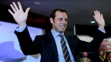 El presidente del Barcelona, Sandro Rosell, en un acto reciente.