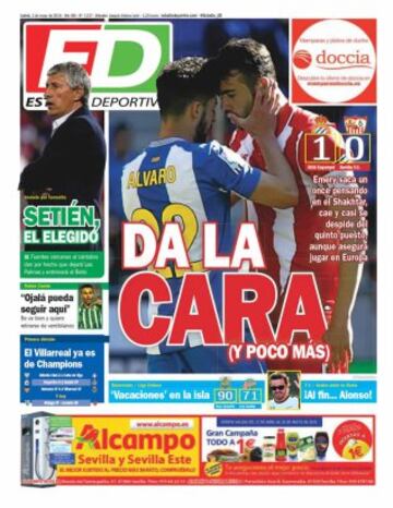 Portadas de la prensa mundial