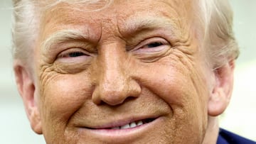 Donald Trump en la Oficina Oval de la Casa Blanca.