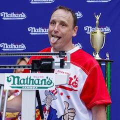 What will Joey Chestnut be doing on 4th of July since he is banned from Nathan’s Hot Dog Contest