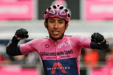 Egan Bernal, ganador de la etapa de hoy. 