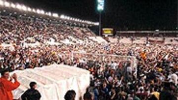 <b>FIESTA DE PRIMERA</B>. La alegría del ascenso tendrá continuidad esta noche en el Carlos Belmonte.