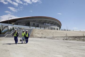 Después de la fiesta, continúan las obras en el Wanda Metropolitano