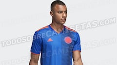 Azul y naranja, así es el uniforme alterno de Colombia