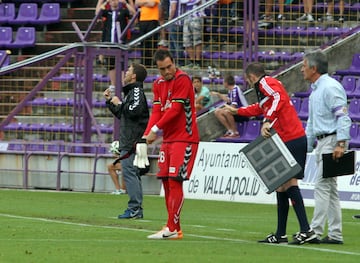 07/09/14  PARTIDO SEGUNDA DIVISION
 REAL VALLADOLID -  RACING DE SANTANDER
JULIO IRICIBAR. DEBUT