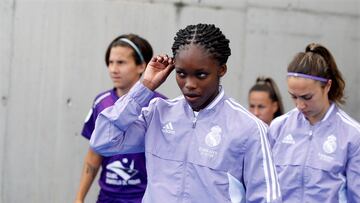 Linda Caicedo en un partido de Real Madrid.