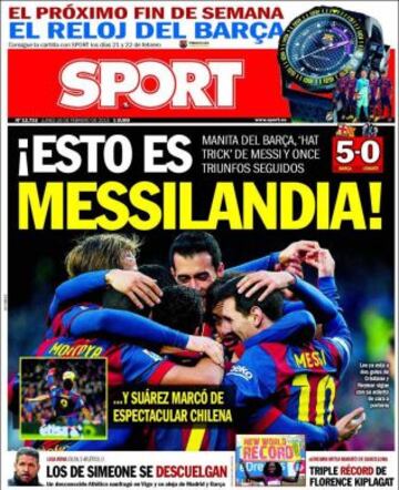 Portadas de la prensa deportiva