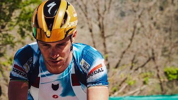 Remco Evenepoel, en un entrenamiento en Sierra Nevada.