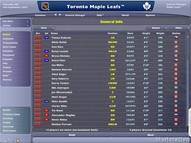 NHL Eastside Hockey Manager