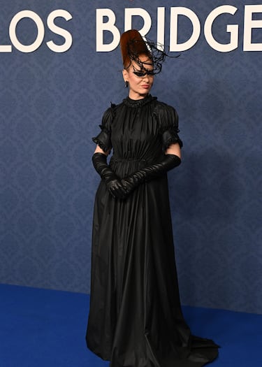 Ana Locking durante el baile de máscaras de la serie 'Los Bridgerton' en Madrid. 
 
 
 