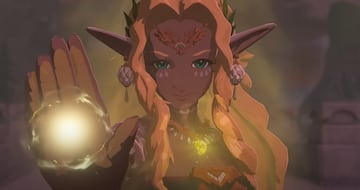 Por ltimo, uno de los personajes que ms ha encandilado a los fans en el triler es esta misteriosa mujer. Con un aspecto muy similar al de Zelda, se especula con que sea la Diosa Hylia. Zelda habla en su Diario personal en Breath of the Wild sobre un sue?o en el que vio una mujer que no era de su mundo, como un hada o una Diosa, y que preciosa. ?Ser ella? ?Puede ser la otra cara de Zelda en otro mundo como Hilda en Between Worlds? ?O tal vez es una de las Diosas de Oro (Din, Farore, Nayru)?