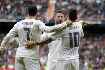 James pone el 2-1 en el marcador