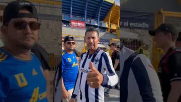 Aficionado de Rayados está en el ‘Volcán’ para apoyar a las Chivas