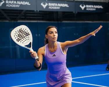 Eva Longoria disfruta en la Rafa Nadal Academy