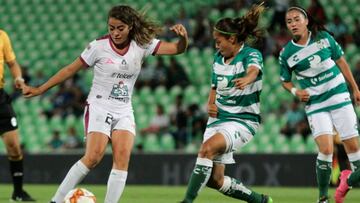 León derrotó con voltereta al cuadro de Santos Femenil en Torreón, con un penal en los últimos minutos, el cuadro esmeralda obtuvo sus primeros tres puntos del torneo.