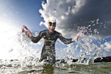 Espectacular fotografia del triatleta Mario Mola