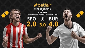 Real Sporting de Gijón vs. Burgos CF: horario, dónde ver, pronósticos y clasificación