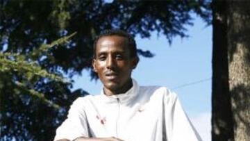 <b>ESPERANZA ETÍOPE. </b>Bezabeh tras un entrenamiento en Madrid.