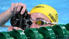 Nadador y fotógrafo en los Juegos de la Commonwealth