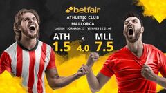 Athletic Club de Bilbao vs. RCD Mallorca: horario, TV, estadísticas, clasificación y pronósticos