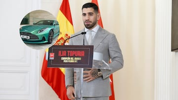 El cochazo con el que Ilia Topuria se pasea por Madrid: un nuevo campeón del mundo para Aston Martin