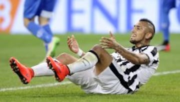 El chileno fue reemplazado en los 86'.