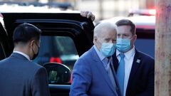 U.S. President-elect Joe Biden walks into the Queen Theatre in Wilmington, Delaware, U.S., January 10, 2021. REUTERS/Tom Brenner