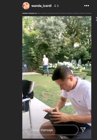 Los Icardi estrenan su nueva en casa en Par¨ªs con un asado con los jugadores del PSG