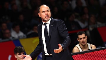 Chus Mateo, entrenador del Real Madrid, ante el Bayern Múnich.