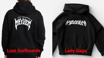 Hoodies Mayhem de Lost Surfboards y de Lady Gaga