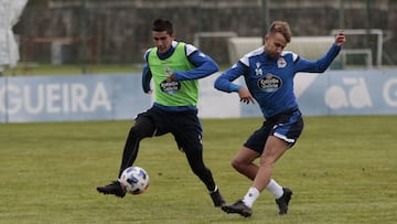 Val&iacute;n y Gandoy son dos de los jugadores sub-23 del Deportivo