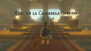 the legend of zelda tears of the kingdom nintendo switch guia riju ciudadela gerudo