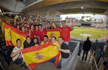 Las banderas espa&ntilde;olas estar&aacute;n muy presentes todo el encuentro.