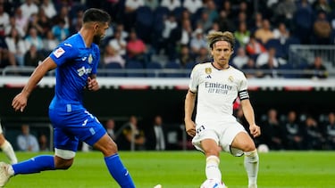 Modric, en el reciente partido contra el Getafe.