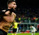 El golazo de Giroud que enloquece a Italia: ¡y acabó expulsado!