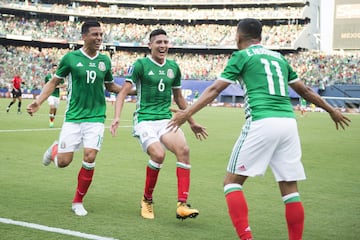 Estas son las mejores imágenes del duelo entre el tricolor y la Selecta celebrado en San Diego, y que marcó el debut de los de Osorio en el torneo de Concacaf.