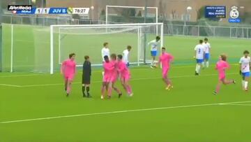 El gol de auténtico crack del hijo de Julen Guerrero: el Madrid tiene una joya en la cantera