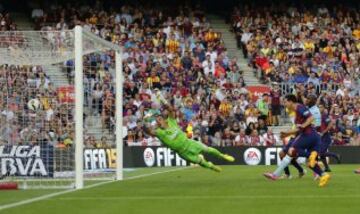 Messi marcó dos goles.