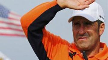 BIEN ASESORADO. Olazábal contará como capitán del equipo europeo de la Ryder con los sabios consejos de Miguel Ángel Jiménez.