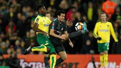 Soccer Football - FA Cup Third Round - Norwich City vs Chelsea - Carrow Road, Norwich, Britain - January 6, 2018 Chelsea's Pedro in action with Norwich City's Alexander Tettey Action Images via Reuters/John Sibley
