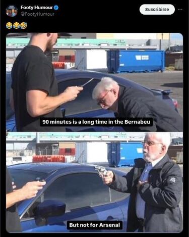 Las redes sociales no perdonaron la eliminación del Real Madrid en Champions League a manos del Arsenal. Fue victoria para los de Arteta 3-0 en la ida y 1-2 en la vuelta.