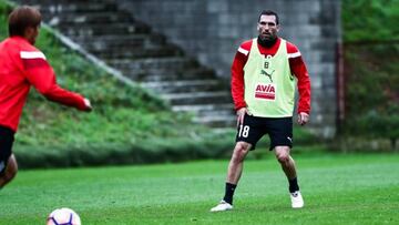 Arbilla, en un entrenamiento