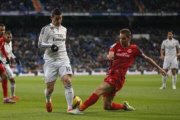 James Rodríguez es el tercer jugador con mejor promedio, gracias a su 83% de presencias en Real Madrid.