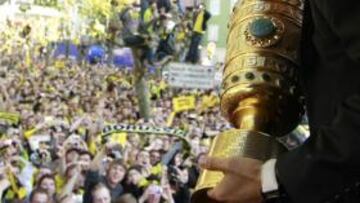 CAMPEÓN DE COPA. Kagawa se ha proclamado campeón de Copa con el Dortmund.